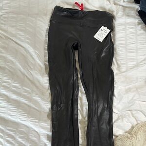 Spanx Black Faux Leather Leggings
